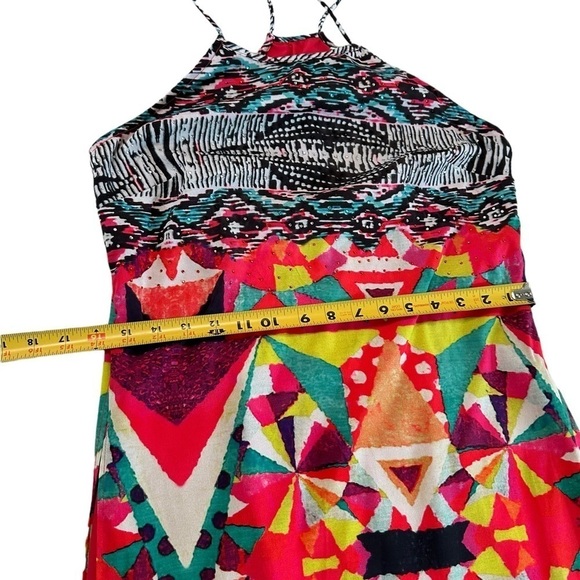 Boston Proper Color Block Side Slit Maxi Summer Dress Size Small - Picture 11 of 17